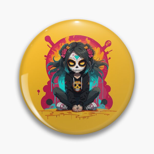 Item preview, Mischievous Sugar Skull Girl (30) designed and sold by A78-Designs.