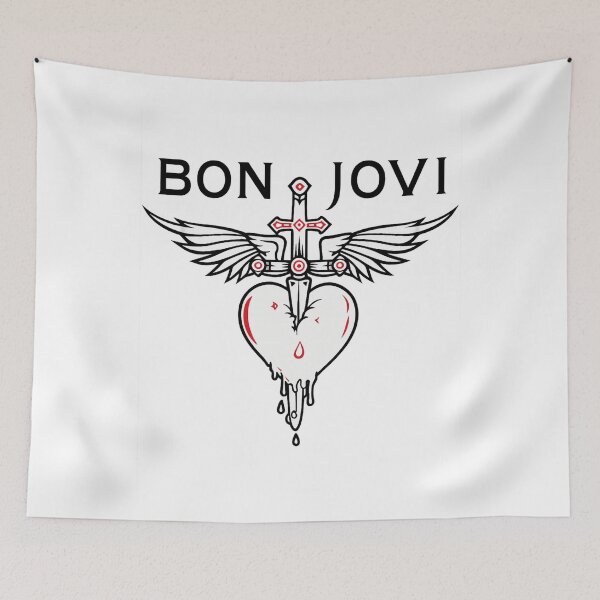 Item preview, Bon Jovi Winged Dagger Heart designed and sold by riecounrare1984.