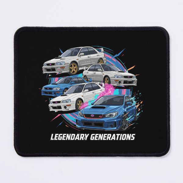 Item preview, STI GENERATIONS | Silver Synthwave Car Evolution & JDM Art designed and sold by nhstaruna.