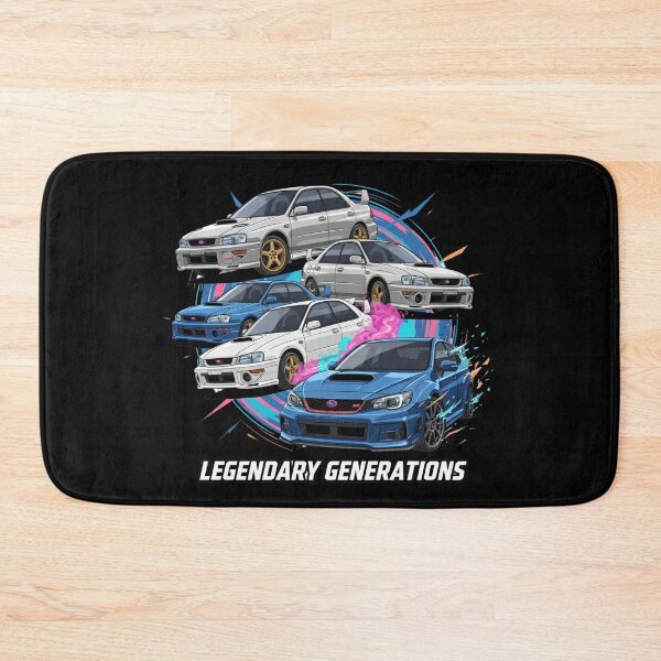 Item preview, STI GENERATIONS | Silver Synthwave Car Evolution & JDM Art designed and sold by nhstaruna.
