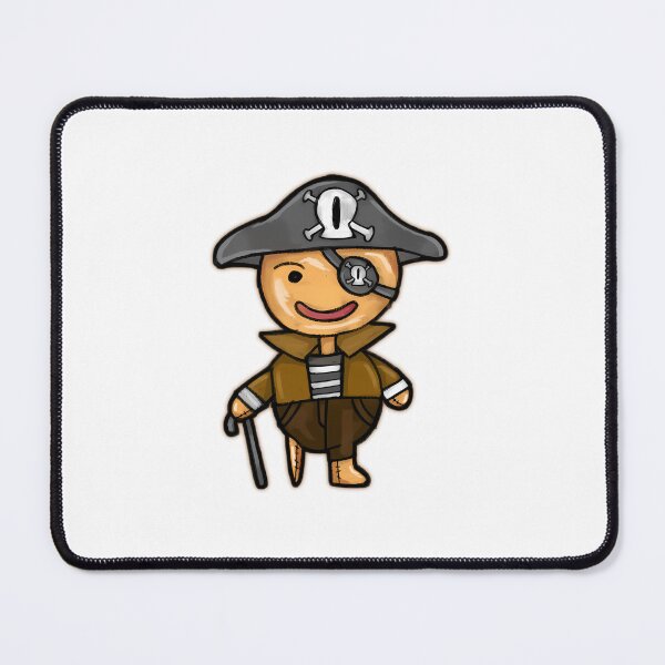 Item preview, Cute Gingerbread Pirate With Eyepatch designed and sold by SapfireStuArt.