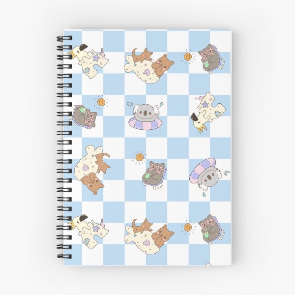 Item preview, Summer Aussie animals at the beach All over (Blue) designed and sold by HarunaMcDesigns.