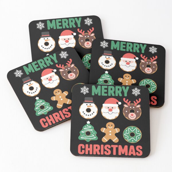 Item preview, Merry Christmas Smile Kawaii Donuts Sweets Xmas Kids Fun designed and sold by Turbotine.