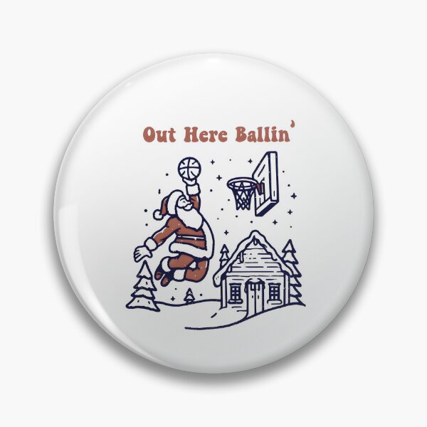 Item preview, Out Here Ballin Santa Basketball designed and sold by adoslavduse.