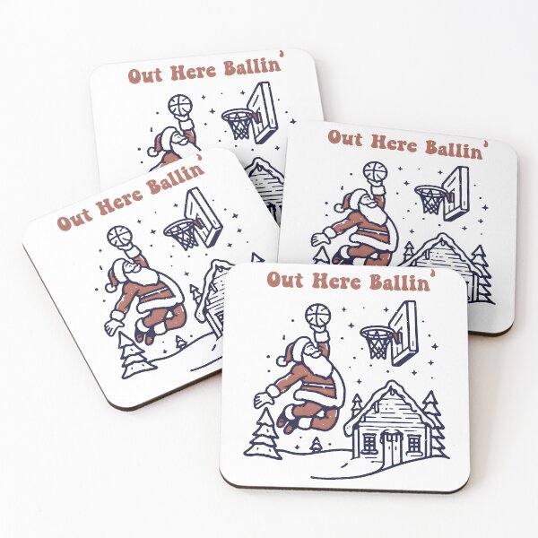 Item preview, Out Here Ballin Santa Basketball designed and sold by adoslavduse.