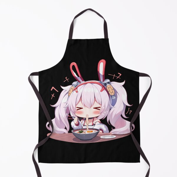 Item preview, Laffey Enjoying Ramen Azur Lane Anime Kawaii Chibi Moment designed and sold by Raslbazola.