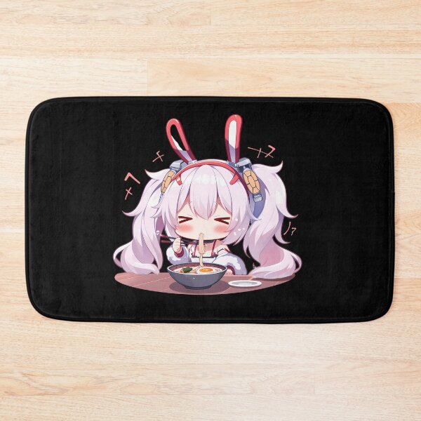 Item preview, Laffey Enjoying Ramen Azur Lane Anime Kawaii Chibi Moment designed and sold by Raslbazola.