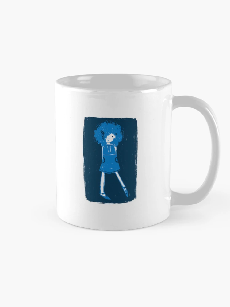 Thumbnail 3 of 6, Coffee Mug, Feeling Blue designed and sold by RashasWashing.