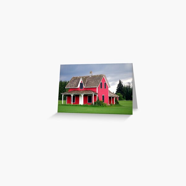 Little Red House Greeting Card