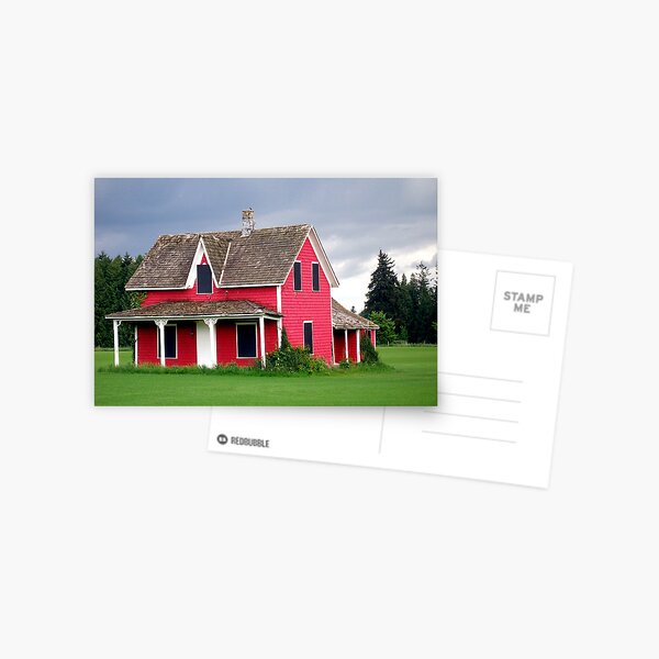 Little Red House Postcard