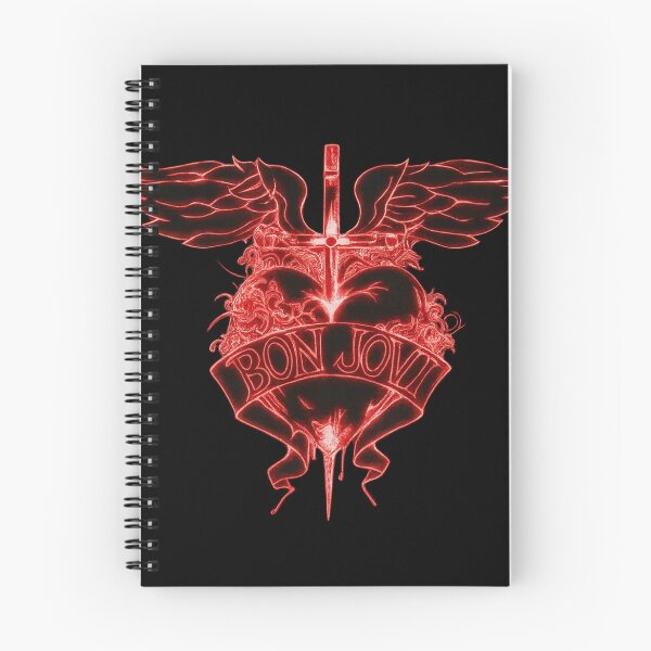 Item preview, Bon Jovi Neon Winged Heart & Dagger designed and sold by riecounrare1984.