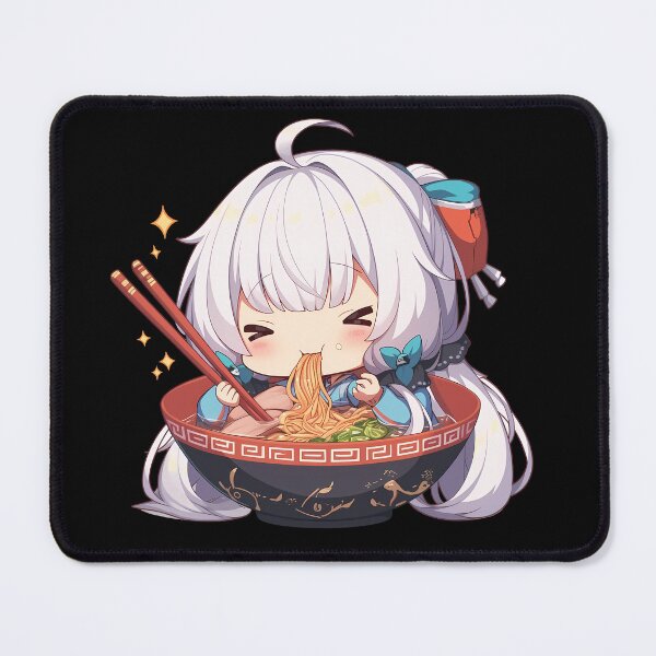 Item preview, Illustrious Eating Ramen Azur Lane Anime Kawaii Chibi Girl designed and sold by Raslbazola.