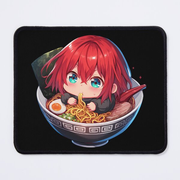 Item preview, Chise Hatori The Ancient Magus Bride Chibi Girl in Ramen Bowl Kawaii Anime designed and sold by Raslbazola.