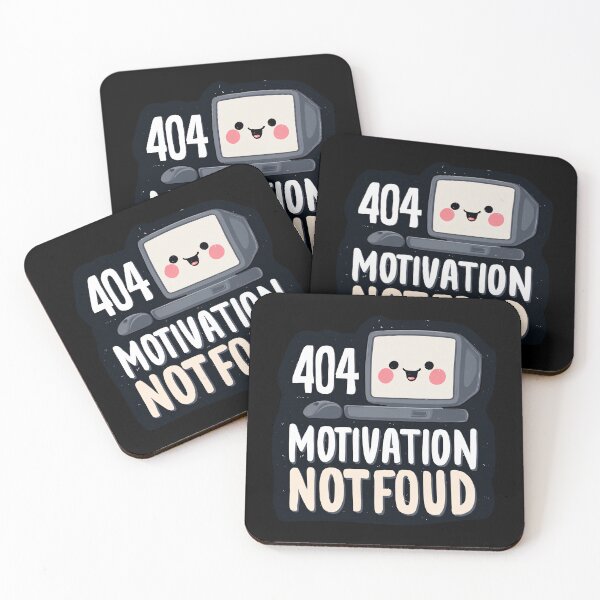 Item preview, 404 Motivation Not Found – Computer Cartoon designed and sold by SleekLineSketches.