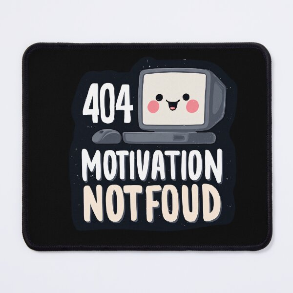 Item preview, 404 Motivation Not Found – Computer Cartoon designed and sold by SleekLineSketches.