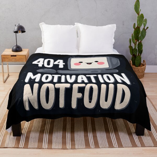 Item preview, 404 Motivation Not Found – Computer Cartoon designed and sold by SleekLineSketches.