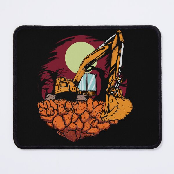 Item preview, Excavator on night designed and sold by damnoverload.