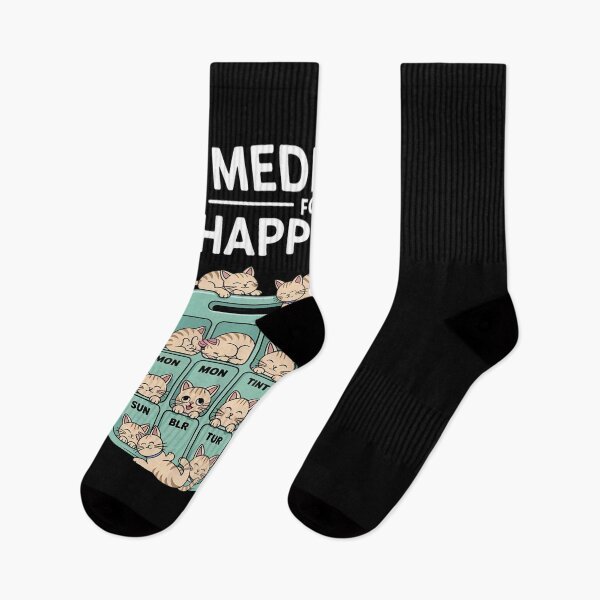 Item preview, My Medicine For Happiness Called Cats every day kitten cat  designed and sold by HuValverdeArt.