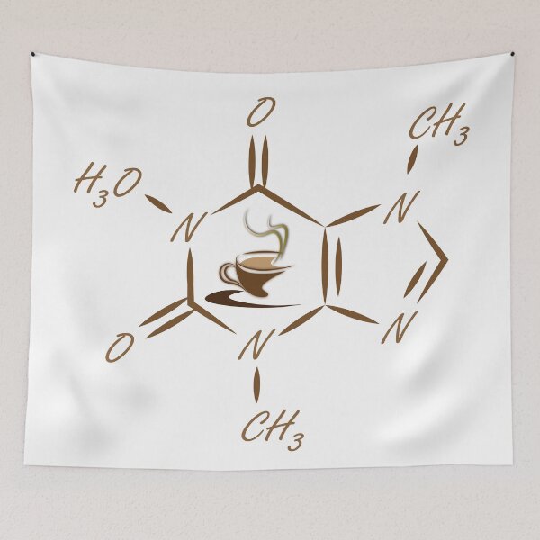 Item preview, Coffee Molecule Poster designed and sold by O2 Artistry.