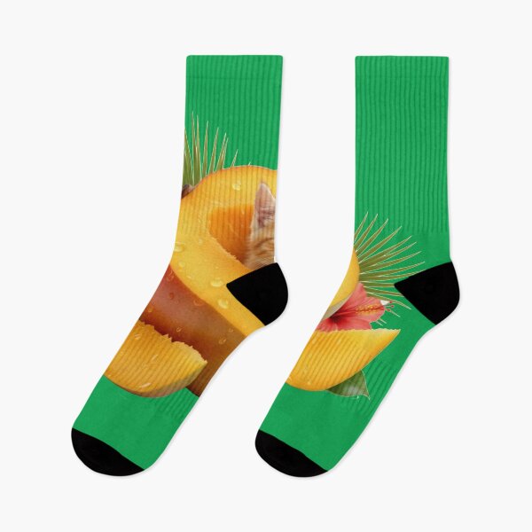 Item preview, Mango Cat – Tropical Yellow Kitten in a Juicy Mango designed and sold by OOStudio.