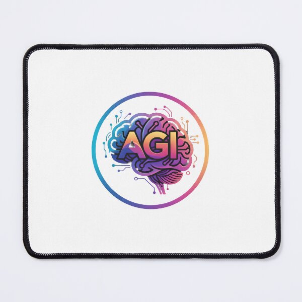 Item preview, Artificial General Intelligence AGI Logo | Cyberpunk Circuit Brain Design designed and sold by FarithPrint.