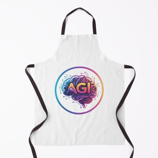 Item preview, Artificial General Intelligence AGI Logo | Cyberpunk Circuit Brain Design designed and sold by FarithPrint.