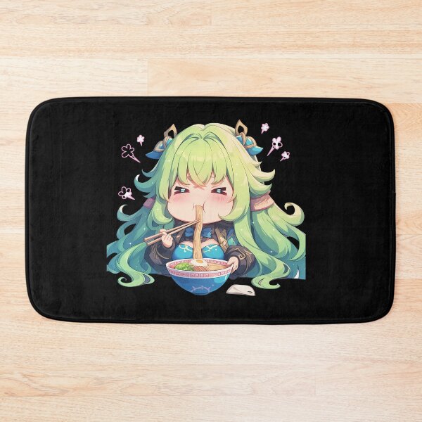 Item preview, Ais Wallenstein DanMachi Chibi Girl Slurping Kawaii Ramen Anime designed and sold by Raslbazola.