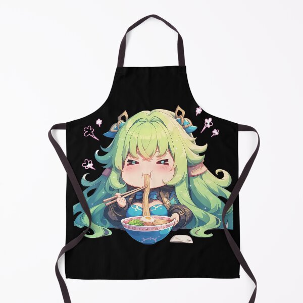 Item preview, Ais Wallenstein DanMachi Chibi Girl Slurping Kawaii Ramen Anime designed and sold by Raslbazola.