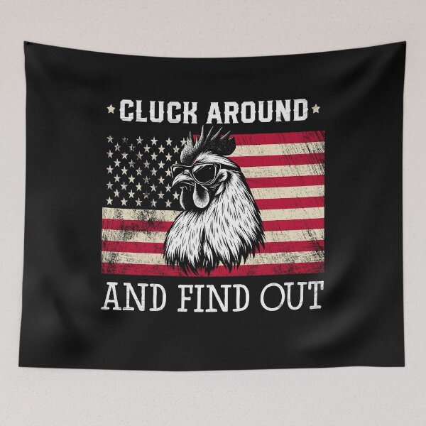 Item preview, Patriotic Rooster Cluck Around T-Shirt designed and sold by LashondaGreen89.