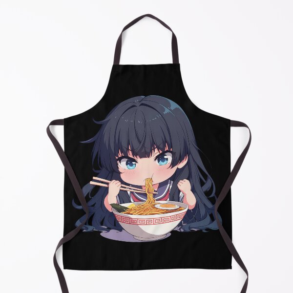 Item preview, Saten Ruiko Enjoying Delicious Ramen Chibi Anime from A Certain Scientific Railgun designed and sold by Raslbazola.