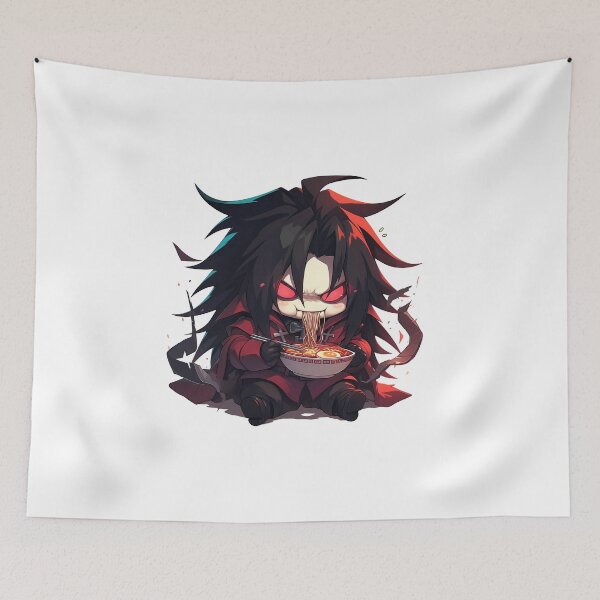 Item preview, Kawaii Alucard Chibi Ramen Feast Dark Comedy Anime Style from Hellsing designed and sold by Raslbazola.