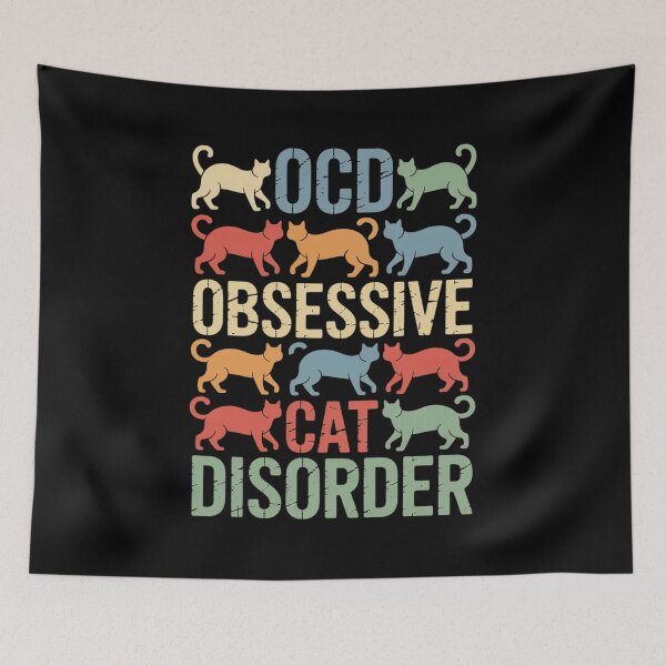 Item preview, OCD Obsessive Cat Disorder  Cat Lover  designed and sold by HuValverdeArt.