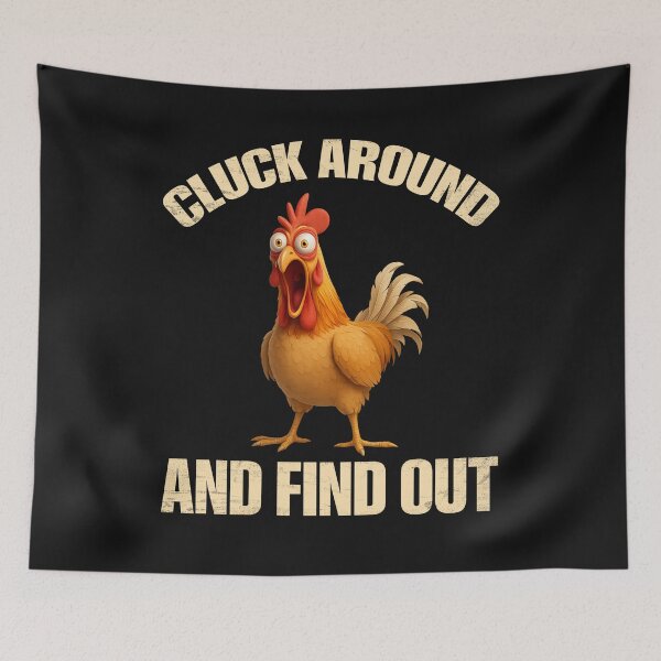 Item preview, Funny Cartoon Chicken Cluck Around Shirt designed and sold by LashondaGreen89.