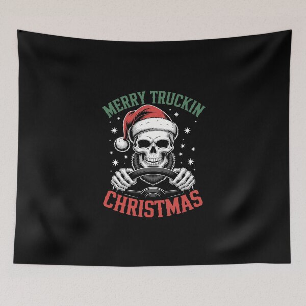 Item preview, Trucking Christmas Skull - Rocker Truck Driver Men Trucker designed and sold by DeadlockCrew.