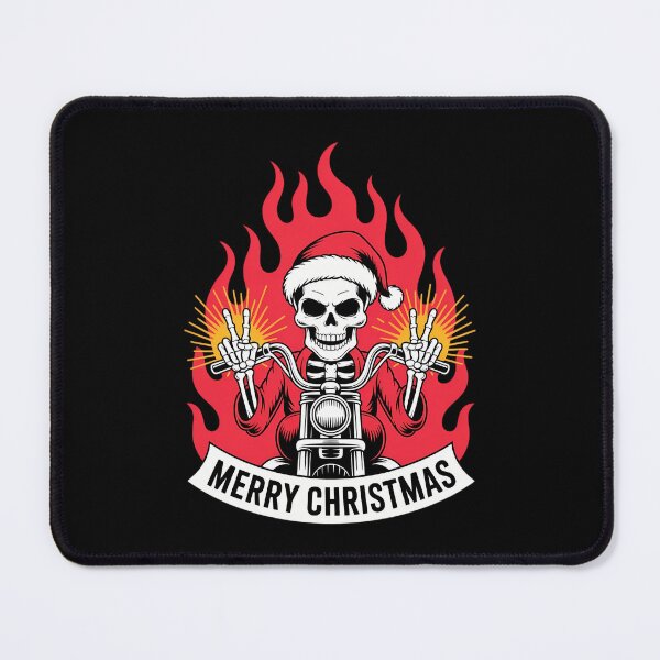 Item preview, Xmas Biker Skull - Sons of Biking Rocker Motorbike designed and sold by DeadlockCrew.