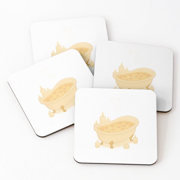 Item preview, Candlelit Spell Bath | Cozy Self Care Sticker & Feminine Art designed and sold by HerDreamCodes.