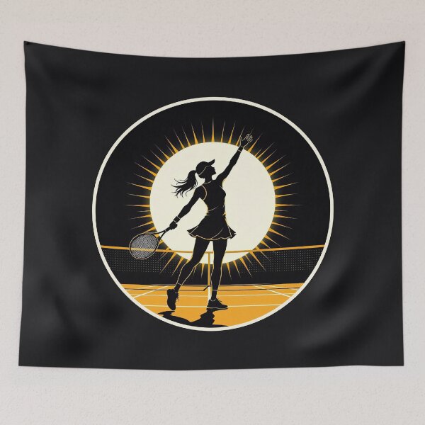 Item preview, Tennis Player Logo designed and sold by Finding Fortuity.