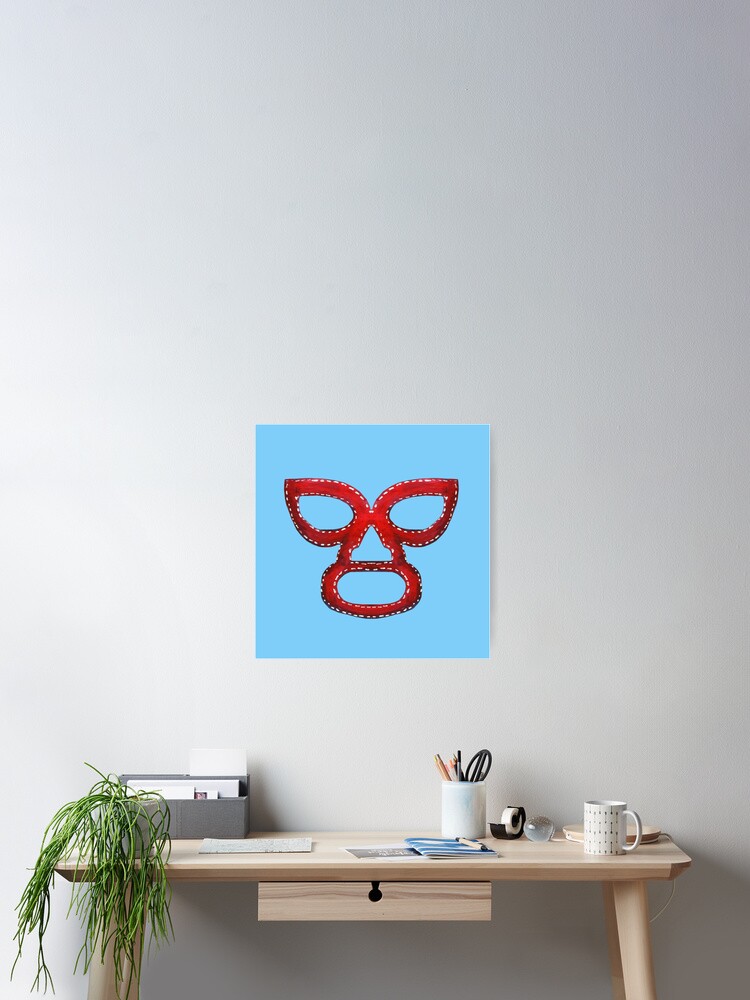 Nacho Libre Maske Poster Von Cmcewan Redbubble