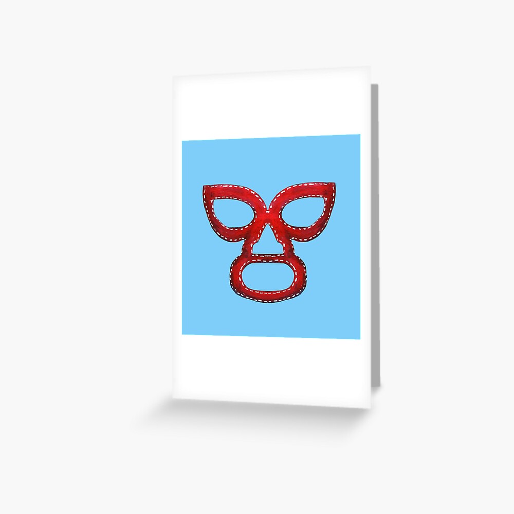 Nacho Libre Mask Greeting Card By Cmcewan Redbubble