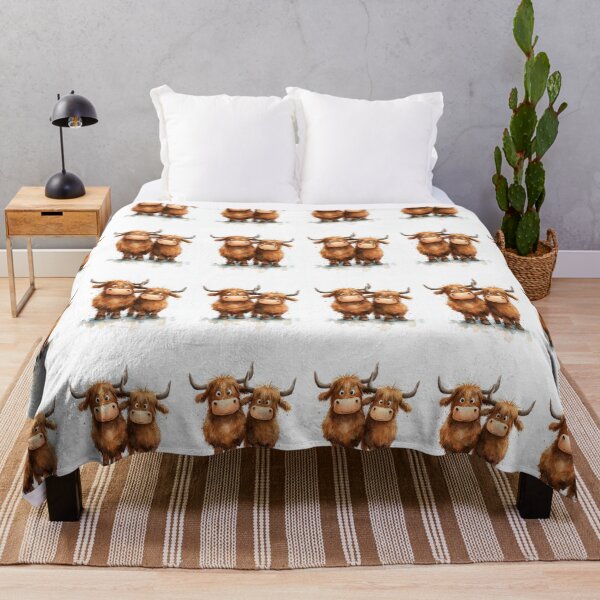 Item preview, Cute HiGHLaND CoW PRiNT SCoTTiSH ' The Bouncers ' Designs BY SHiRLeY MacARTHuR designed and sold by Shirley MacArthur Art.