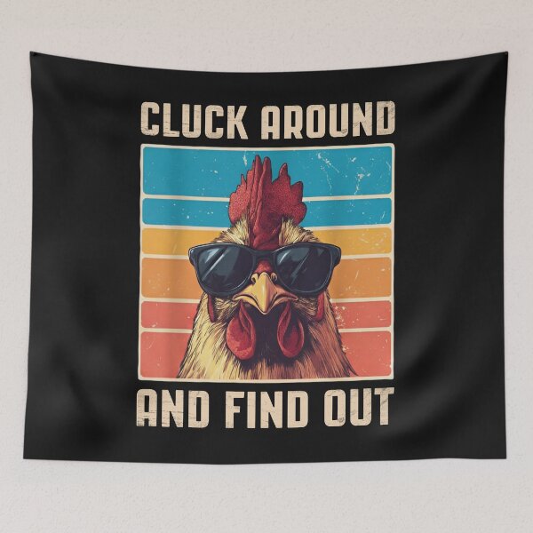 Item preview, Retro Cool Chicken Cluck Around Shirt designed and sold by LashondaGreen89.