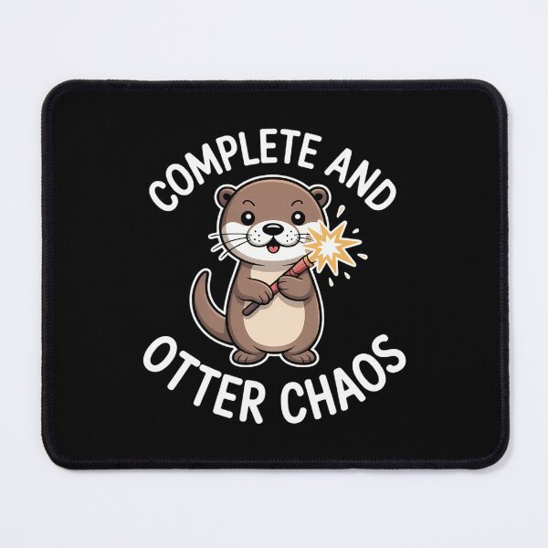 Item preview, Complete and Otter Chaos Funny Cute Sea Otter Pun designed and sold by DeadlockCrew.