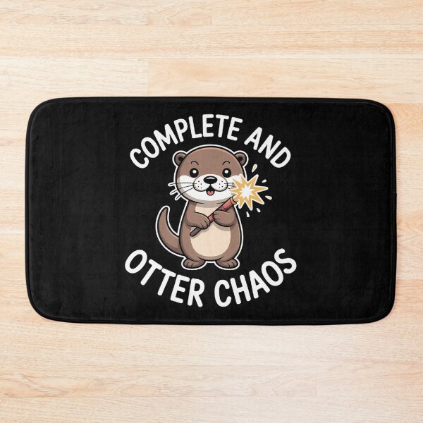 Item preview, Complete and Otter Chaos Funny Cute Sea Otter Pun designed and sold by DeadlockCrew.