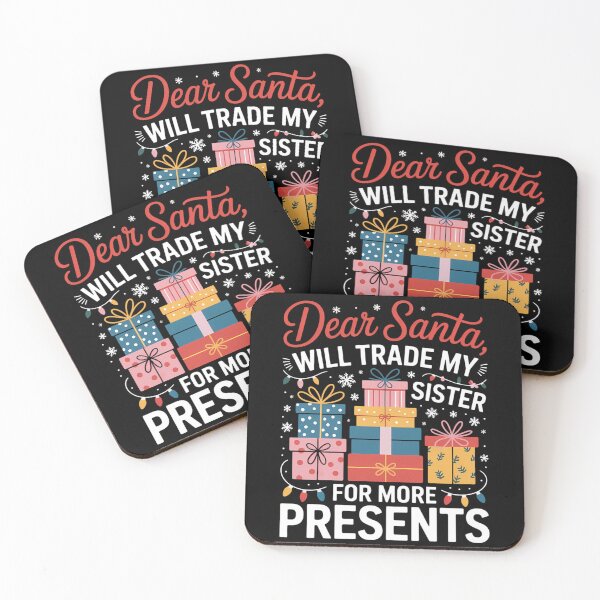 Item preview, Dear Santa Will Trade Sister Matching Sibling Christmas designed and sold by DeadlockCrew.