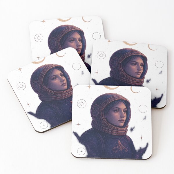 Item preview, Moon Priestess — Mystical Astronaut & Celestial Symbols designed and sold by OandSDesigns23.