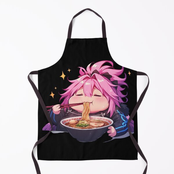Item preview, Shielder Mash Kyrielight Chibi Anime Girl Enjoying Delicious Ramen from Fate Grand Order designed and sold by Raslbazola.