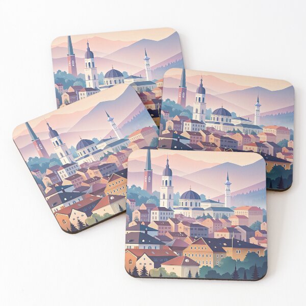Item preview,  Minimalist skyline of  Sarajevo designed and sold by paulrommer.