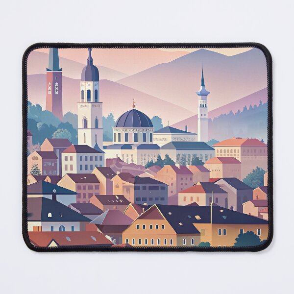 Item preview, Minimalist skyline of Sarajevo designed and sold by paulrommer.