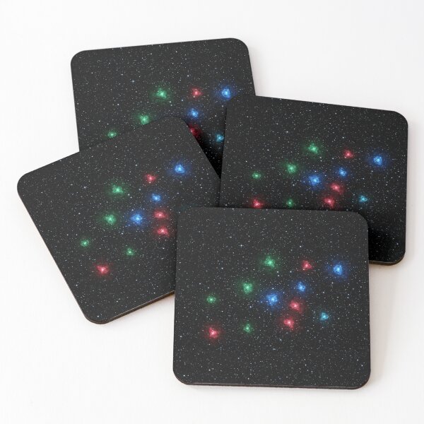 Item preview, Cosmic Jewel Box – Starfield Galaxy with Gemstone Nebulae designed and sold by OandSDesigns23.