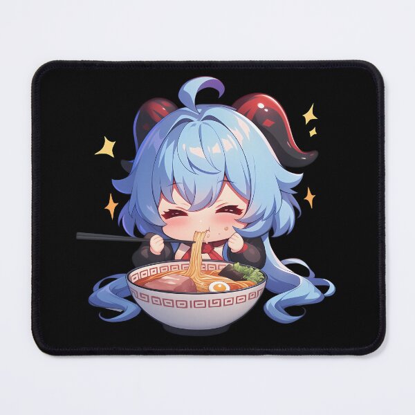 Item preview, Game Adorable Ganyu Ramen Feast Genshin Impact Kawaii Anime Chibi Girl Style designed and sold by Raslbazola.